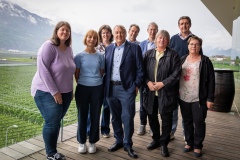 Der neue BNF-Vorstand: Brigitte Augschiller, Daniela Erhard, Sonia Salamon, Sepp Dariz, Thomas Wieland, Monika Brigl, Georg Reden und Katherina Mittermair